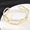 Brass Cuff Bangles for Women BJEW-C112-10G-3