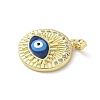 Brass Micro Pave Clear Cubic Zirconia Pendants LS-KK-F905-22G-01-2