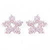 Plating Acrylic Woven Beads PACR-R247-02B-1