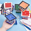 40 Sets 5 Colors Graduation Cap Paper Folding Gift Boxes CON-GA0001-13-3