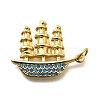 Brass Micro Pave Cubic Zirconia Pendants KK-Z093-14G-1