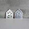 Easter Theme House with Butterfly & Flower Pattern DIY Silicone Table Lamp Molds SIMO-G008-01C-1