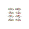 8Pcs Glass Cabochons(Hot Melt Adhesive On The Back) GGLA-FG0001-07A-7