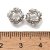 Brass Micro Pave Cubic Zirconia Beads KK-Q001-18P-2