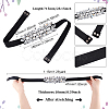 1Pc Black PU Elastic Chain Belt AJEW-FG0002-35B-2