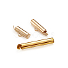 Brass Slide On End Clasp Tubes KK-TA0007-29G-4