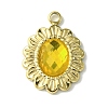 Ion Plating(IP) Real 14K Gold Plated 304 Stainless Steel with Glass Pendant FIND-Z028-30B-1