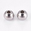 Tarnish Resistant 202 Stainless Steel Rondelle Spacer Beads STAS-F094-06B-P-1-1