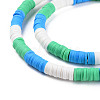 Fixed 3 Color Handmade Polymer Clay Bead Strands CLAY-S096-029J-3