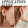 100Pcs 2 Colors 304 Stainless Steel Leverback Earring Findings STAS-SC0006-67-5