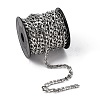 Tarnish Resistant 304 Stainless Steel Mother-Son Chains CHS-K001-32-7mm-4