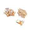 Brass Glass Box Clasps KK-B125-01G-03-3