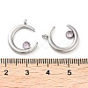 304 Stainless Steel Pendants STAS-L022-380G-02-3