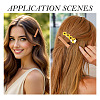 8Pcs 4 Colors Polyester Alligator Hair Clips PHAR-TADJ0001-02-7