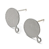 Brass Stud Earring Findings FIND-R144-12P-1