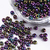 Plated Glass Seed Beads SEED-Q025-1.5mm-B06-1