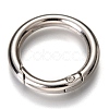 Zinc Alloy Spring Gate Rings X-PALLOY-C100-01P-04-2