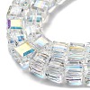 Electroplate Glass Beads Strands EGLA-H108-01A-AB01-3
