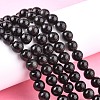 Natural Obsidian Bead Strands X-G-R173-8mm-02-6