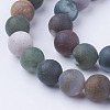 Natural Indian Agate Bead Strands G-G735-01F-10mm-3