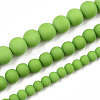 Opaque Glass Beads Strands X-GLAA-T032-P8mm-MD06-4