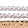 Electroplated Shell Pearl Beads Strands BSHE-G041-8mm-06-2