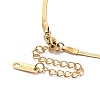 Ion Plating(IP) 304 Stainless Steel Herringbone Chain Necklace for Men Women NJEW-E076-03A-G-3