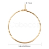 316 Surgical Stainless Steel Wine Glass Charms Rings STAS-L214-01F-G-2