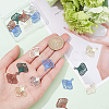 BENECREAT 24Pcs 6 Colors Alloy Pendants FIND-BC0003-28-3