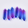 Two Tone Glass Double Terminated Point Beads GLAA-S167-12C-1