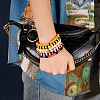 Handmade Polymer Clay Heishi Beads Stretch Bracelets Sets BJEW-JB05902-10-11