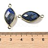 Natural Lapis Lazuli Faceted Connector Charms G-K347-03G-03-3