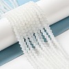 Imitation Jade Frosted Glass Bead Strands EGLA-A039-J4mm-MD05-4