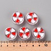 Transparent Enamel Acrylic Beads X-TACR-S155-005F-4
