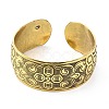 Alloy Wide Open Cuff Bangle for Women BJEW-G662-01B-AG-2