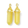 Natural Peridot Pointed Pendants G-G025-01G-19-2