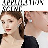 500Pcs Eco-Friendly Plastic Stud Earring Findings KY-SP0001-03A-5