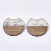 Resin & Walnut Wood Pendants RESI-T023-11I-2