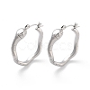 Non-Tarnish 304 Stainless Steel Hoop Earrings EJEW-K281-03P-1