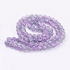 1Strand Two Tone Transparent Crackle Glass Round Beads Strands X-CCG-Q002-10mm-02-2