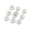 Brass Rhinestone Spacer Beads RB-A014-Z12mm-01S-3