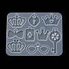 Crown Glasses Lock Pendant DIY Silicone Molds SIMO-C012-01C-4