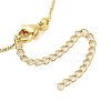 Brass Clear Cubic Zirconia Nossa Senhora Aparecida Pendant Necklaces for Women LS-NJEW-M009-05G-A-3