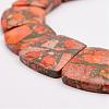 Towanite and Imperial Jasper Graduated Beads Strands G-P296-B04-2