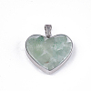 Natural Green Aventurine Pendants X-STAS-T043-01I-1