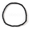 Bohemian Style Glass Seed Round Beaded Stretch Bracelets for Women and Girls QC1602-19-1