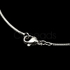 Brass Round Snake Chain Necklace for Men Women MAK-YW0001-11-2