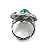 304 Stainless Steel Open Cuff Rings STAS-Z060-13P-4
