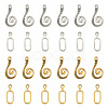 20 Sets 2 Style Alloy Hook and Eye Clasps FIND-YW0007-35-1