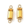 Birthstone 304 Stainless Steel Rhinestone Connector Charms STAS-L022-576G-10-1